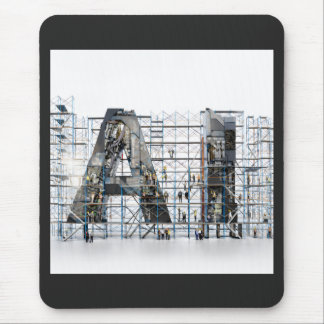 Industrial Letterform – AI Mouse Mat