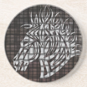 Industrial Like Stylised Horse Head Coaster
