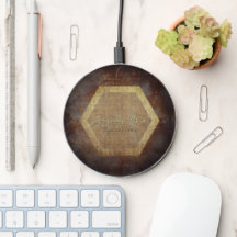 Industrial loft style brown aesthetic custom name