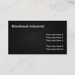 Industrial Look Black Metal Textured Look Business Card
