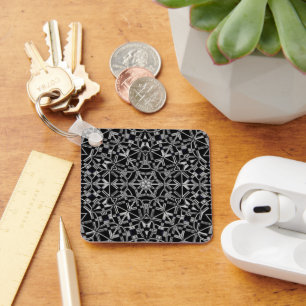 Industrial Mandala Key Ring