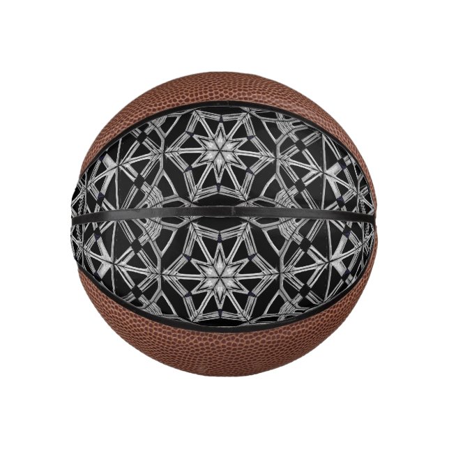 Industrial Mandala  Mini Basketball (Front)