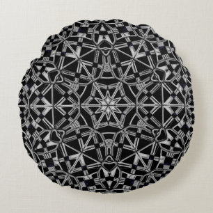 Industrial Mandala Round Cushion
