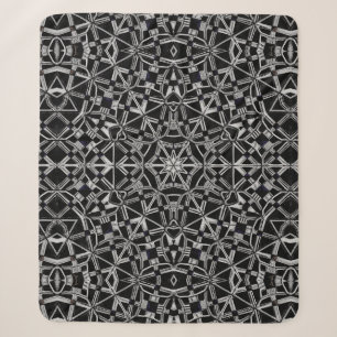 Industrial Mandala Sherpa Blanket