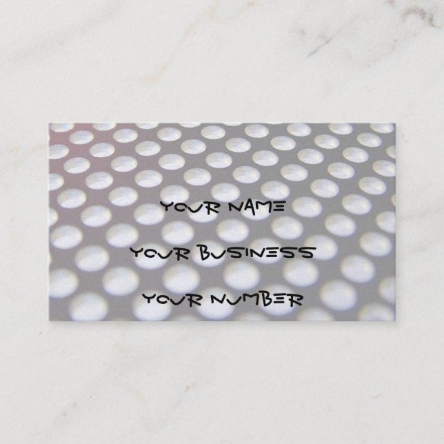 INDUSTRIAL METAL BUSINESS CARD (Front)