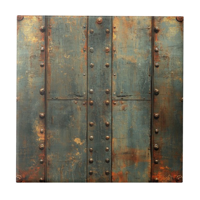 Industrial Metal Ceramic Tile (Front)