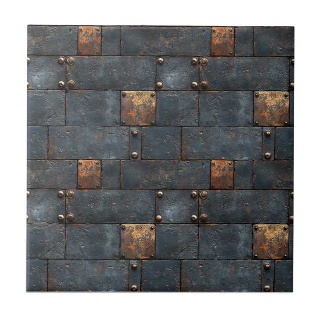 Industrial Metal Rustic  Tile (Front)