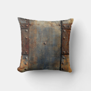Industrial Metal Throw Pillow