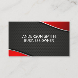 Industrial   Metallic   Shiny   Simple Minimal Business Card