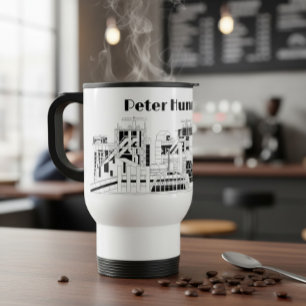 Industrial Metallurgical Combine Silhouette  Coffee Mug