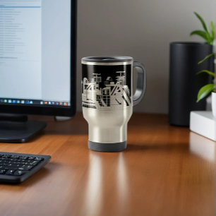 Industrial Metallurgical Combine Steel  Travel Mug