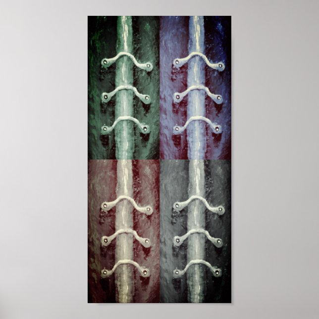 Industrial Minimalism Colors Abstract Design Poster (Front)