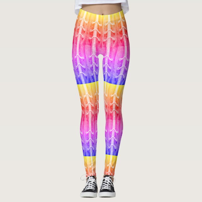 Industrial Minimalism Colours Abstract Ipanema Leggings (Front)