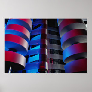 Industrial packaging machine detail poster