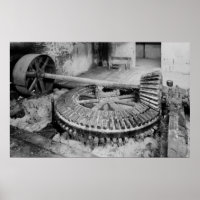 Industrial Photo - Paper Mill Wooden Gears