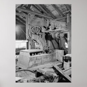 Industrial Photo - Sawmill Band Saw Poster