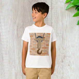 Industrial Pulley Hook Vintage Mechanical Design T-Shirt