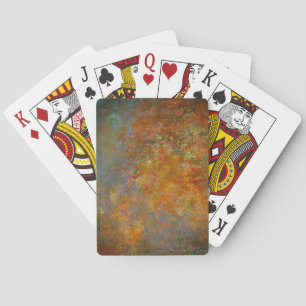 Industrial Rustic Rusty Copper Inspired Art Playing Cards