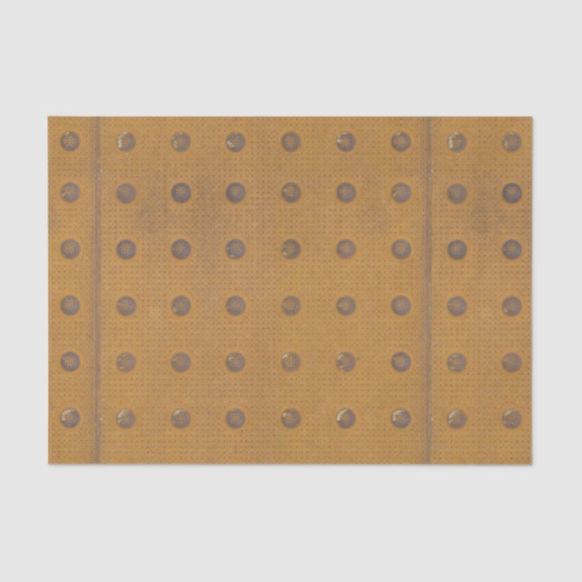 Industrial Rusty Metal Texture Tissue Paper (Front)