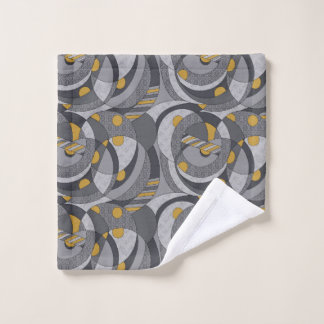 Industrial Spirals – Abstract Grunge-Inspired  Wash Cloth