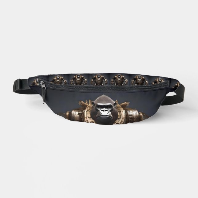 Industrial Steampunk Gorilla,  Bum Bags (Front)