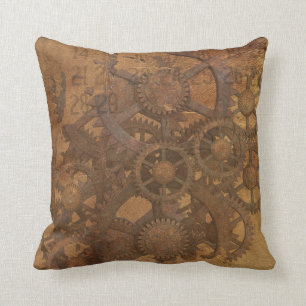 Industrial steampunk theme cushion