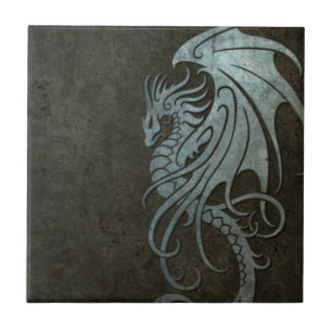 Industrial Steel Flying Dragon - right side Tile