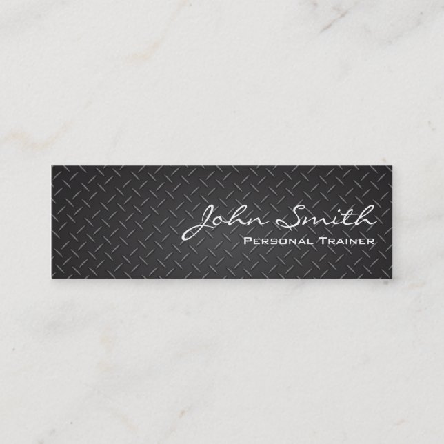 Industrial Steel Metal Trainer Business Card (Front)