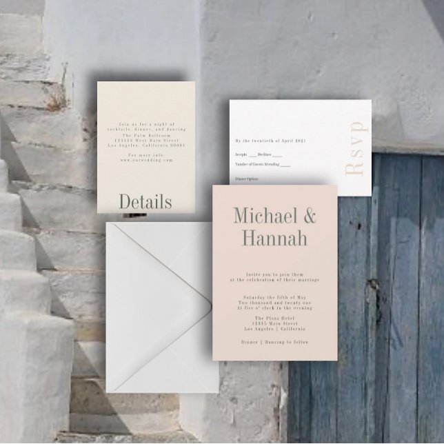 Industrial Summer Wedding Invitation (Creator Uploaded)