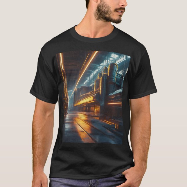 Industrial Symphony: Dance of Progress T-Shirt (Front)