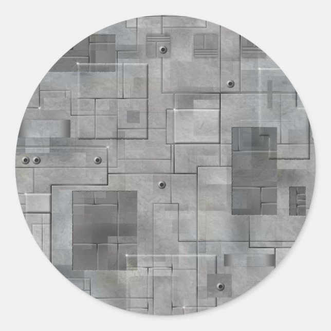 Industrial Tiles Classic Round Sticker (Front)