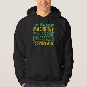 Industrial Work Machinist Wife Cnc Mill Hoodie