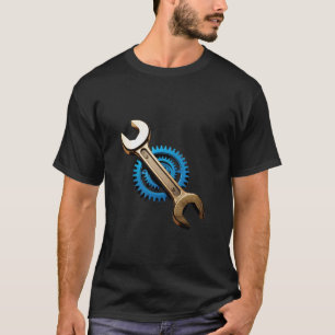 Industrial Wrench and Gear Engineering Mechanics T-Shirt