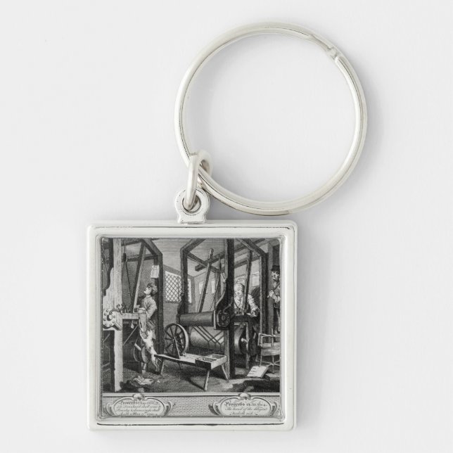 Industry and Idleness Key Ring (Front)