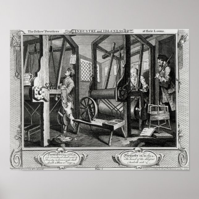 Industry and Idleness Poster (Front)