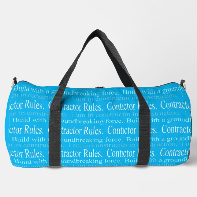 Industry-Specific Gym Duffel Bag - Construction (Front)