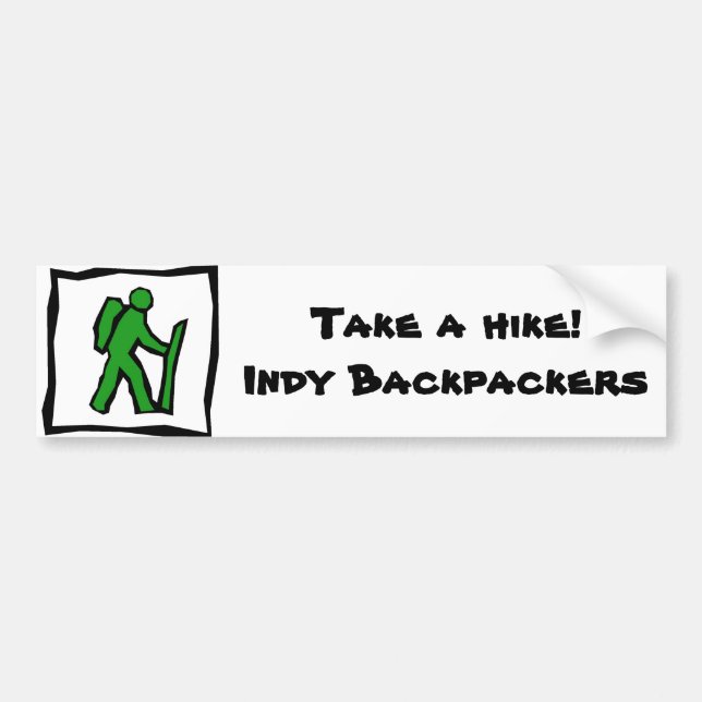 Indy Backpackers Bumper Sticker (Front)