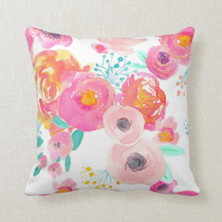 Indy Bloom Blush White Pillow