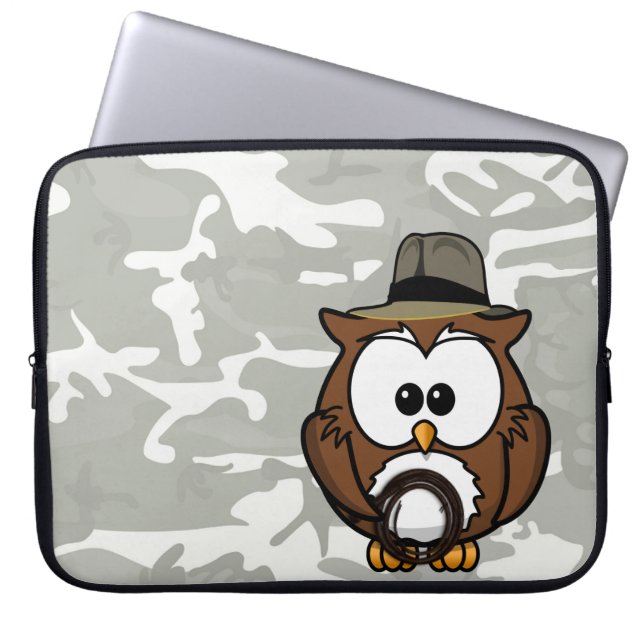 Indy owl laptop sleeve (Front)