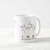 Indy peptide name mug (Front Right)