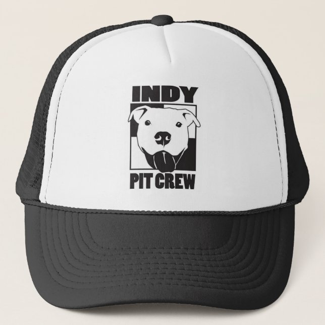 Indy Pit Crew Logo Trucker Hat (Front)