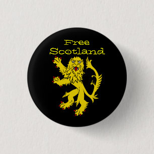 Indy Scotland Lion Rampant Pinback 3 Cm Round Badge