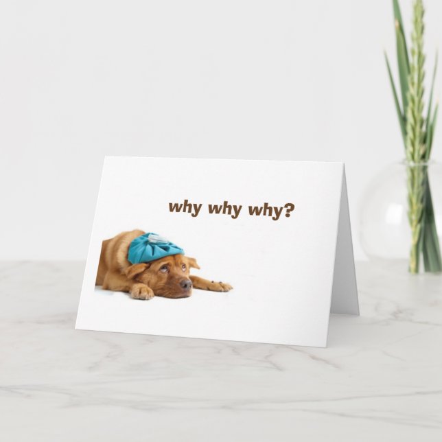 INEBRIATED DOG CELEBRATED YOUR BIRTHDAY CARD (Front)