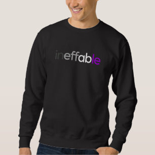 ineffable Asexual Pride LGBTQ Ace LGBT Asexuality Sweatshirt