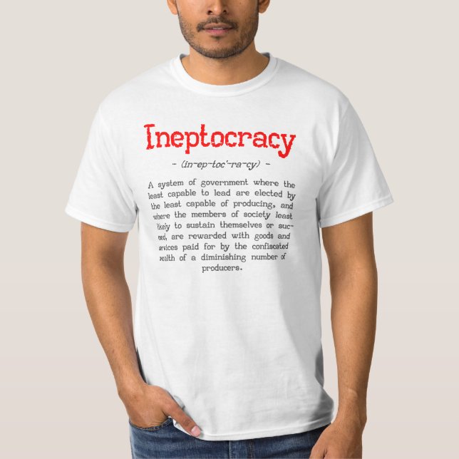Ineptocracy Definition T-shirt (Front)