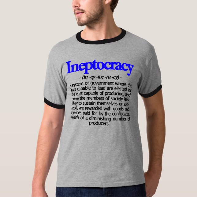 Ineptocracy Definition T-Shirt (Front)
