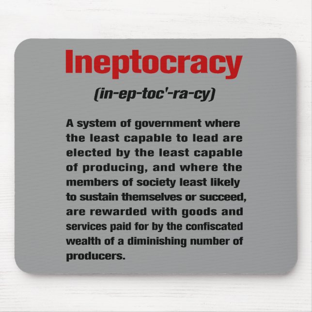 Ineptocracy Mouse Mat (Front)