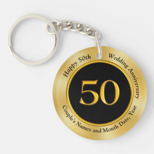 Inexpensive 50th Anniversary Gifts for Husband Key Ring