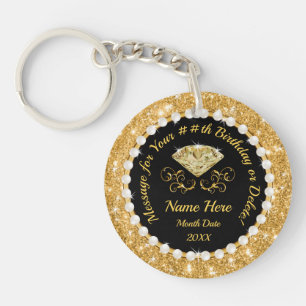 Inexpensive Birthday Gifts for Her, Birthday Favor Key Ring