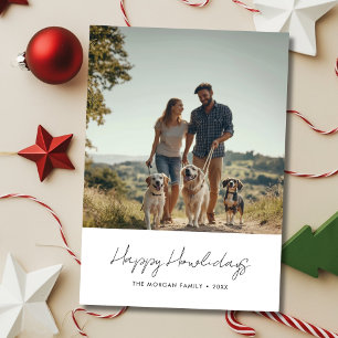 Inexpensive Christmas Happy Howlidays Dog Photo Holiday Card